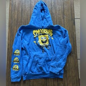 SpongeBob SquarePants Bright Blue Kids Hoodie